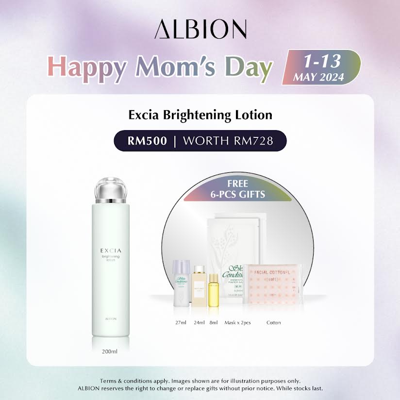 MOM : EXCIA BRIGHTENING Lotion 200ml, Gift worth RM228