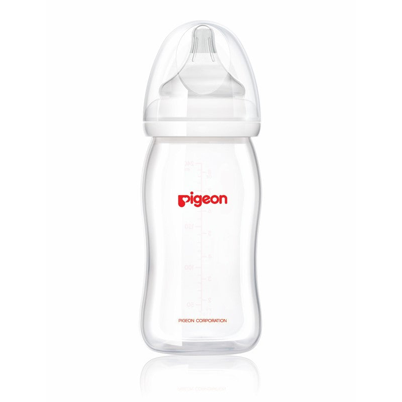 PIGEON Softouch P-Plus Wide Neck PP Nursing Bottle (160ml/240ml/330ml) | Isetan KL Online Store