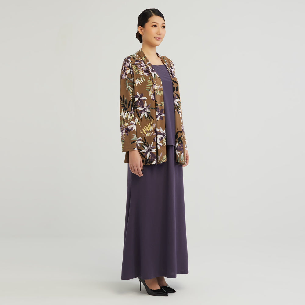 TOTAL WOMEN Cardigan Blouse (Brown / Purple) | Isetan KL Online Store