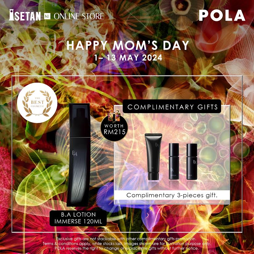 MOM : B.A Lotion Immerse 120ml set, Gifts worth RM215