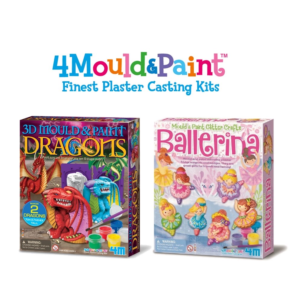 4M Mould & Paint Twin Pack : 3D Dragons + Ballerina | Isetan KL Online Store