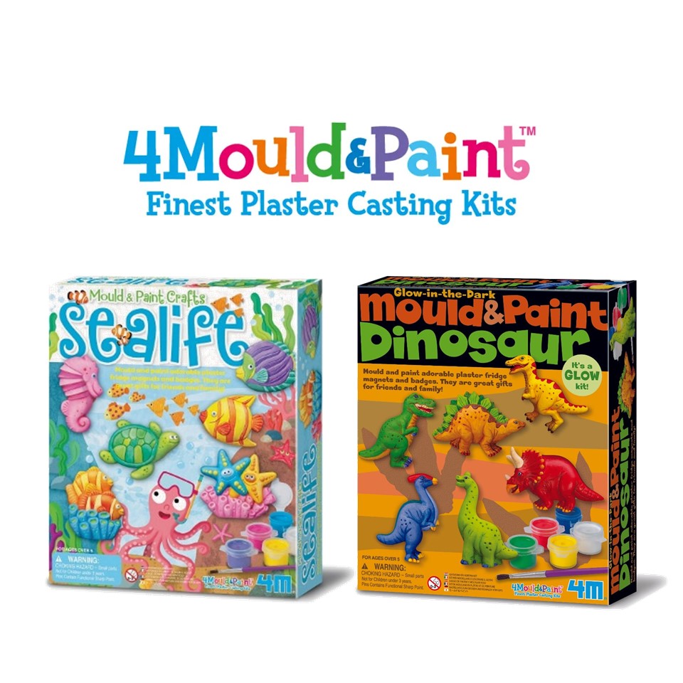 4M Mould & Paint Twin Pack : Sealife + Dinosaur | Isetan KL Online Store