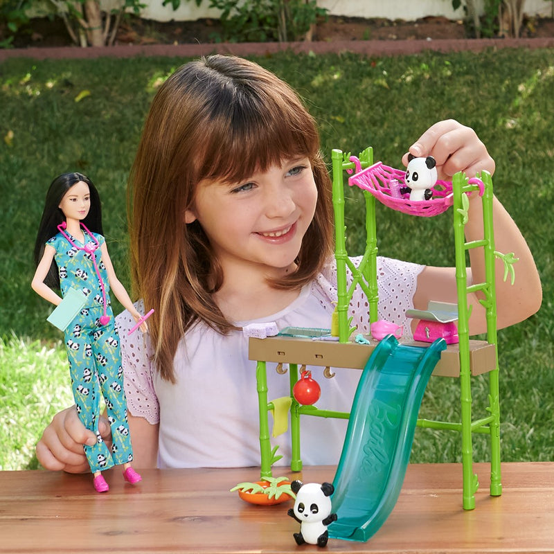 HKT77 Barbie Panda Rescue Playset with Doll