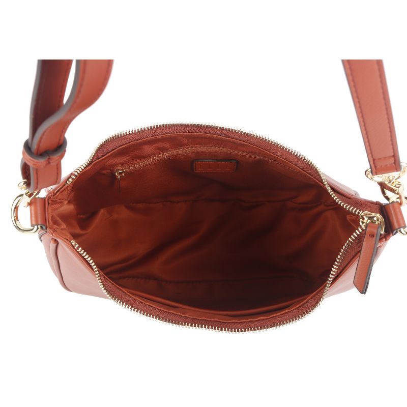 ELLE Ava Medium Hobo Bag (Cognac) | Isetan KL Online Store