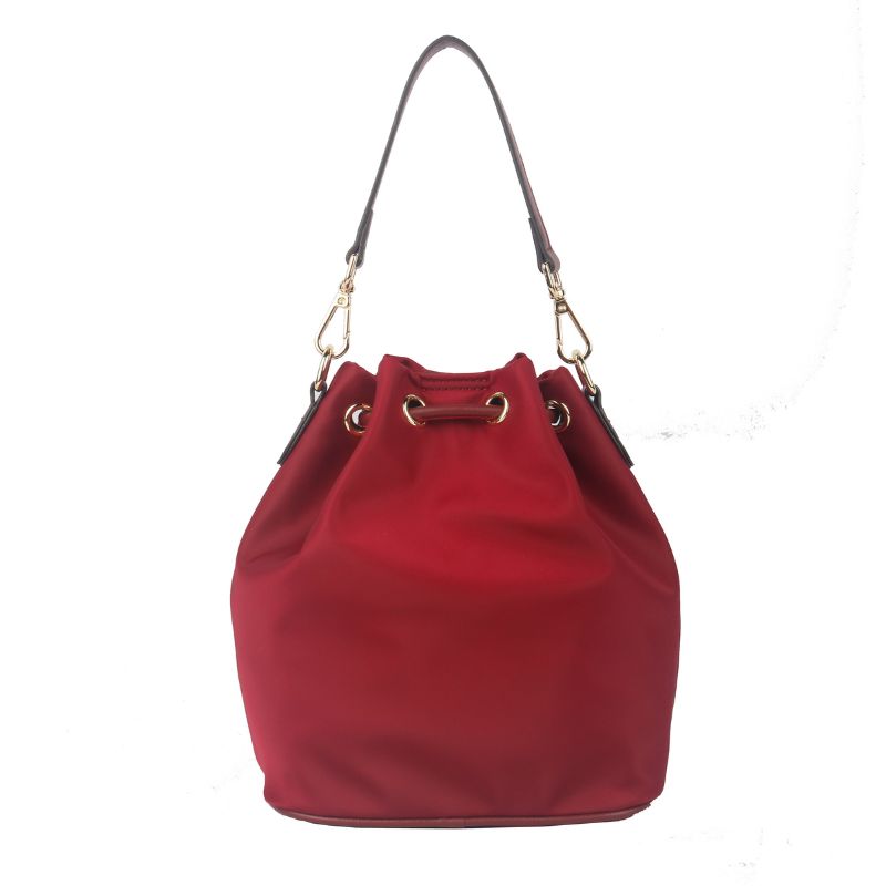 ELLE Leona Bucket Bag (Maroon) | Isetan KL Online Store