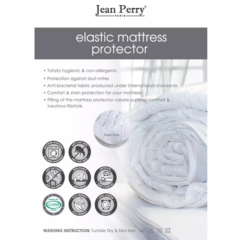 JEAN PERRY Jean Perry Elastic Mattress Protector | Isetan KL Online Store