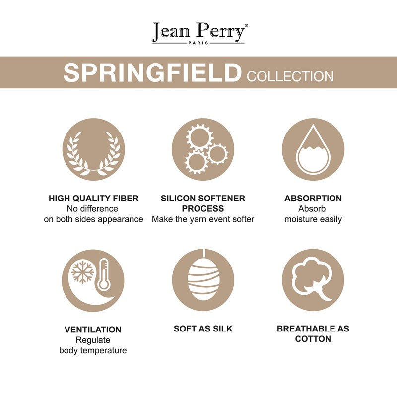 JEAN PERRY Novelle Springfield: 4pcs Fitted Bedsheet Set (Queen) | Isetan KL Online Store