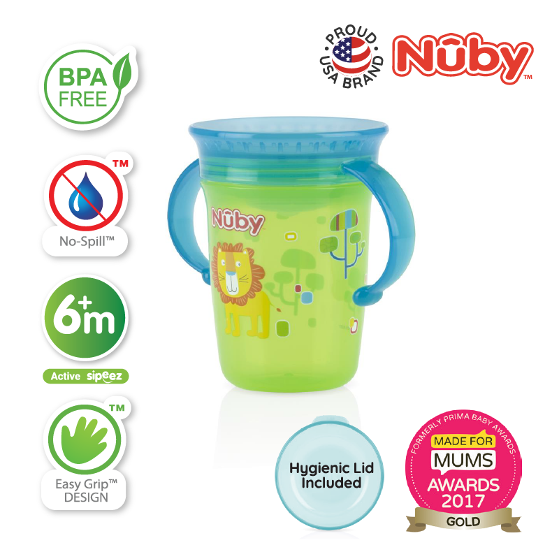 NUBY NB10410 360 Wonder Cup Assorted (240ml/8oz) | Isetan KL Online Store
