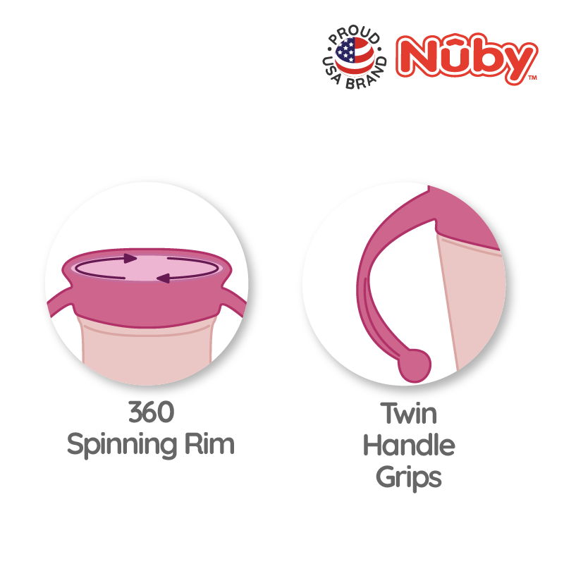NUBY NB10410 360 Wonder Cup Assorted (240ml/8oz) | Isetan KL Online Store