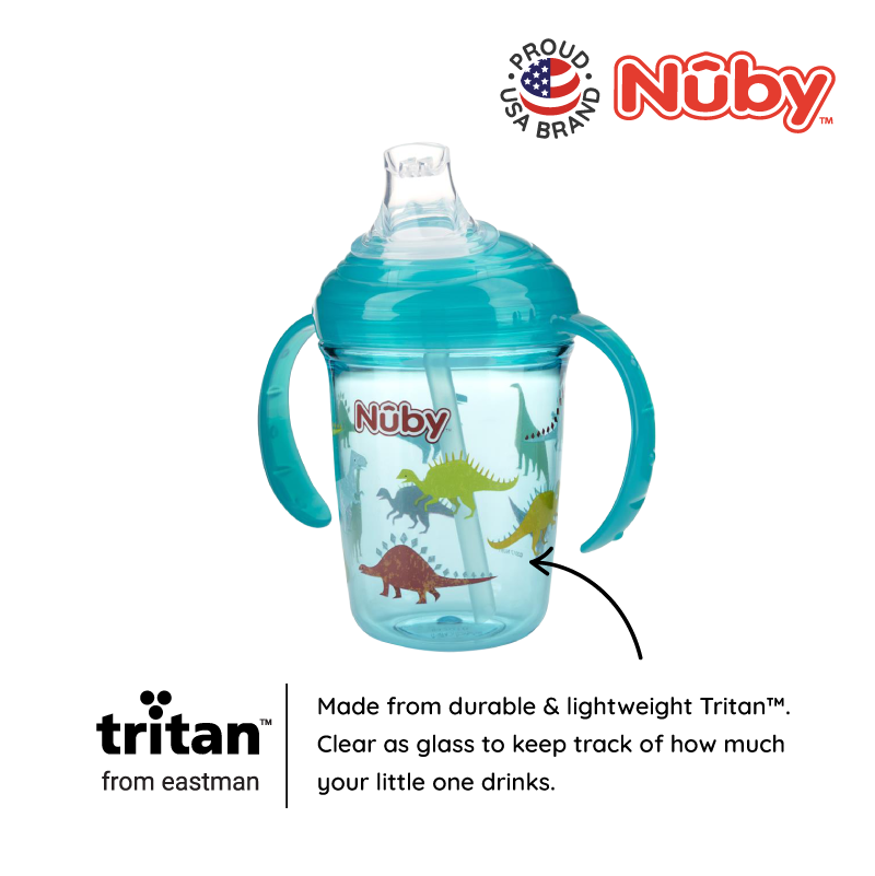 NUBY NB10567 Tritan Spout Cup assorted (240ml/8oz) | Isetan KL Online Store