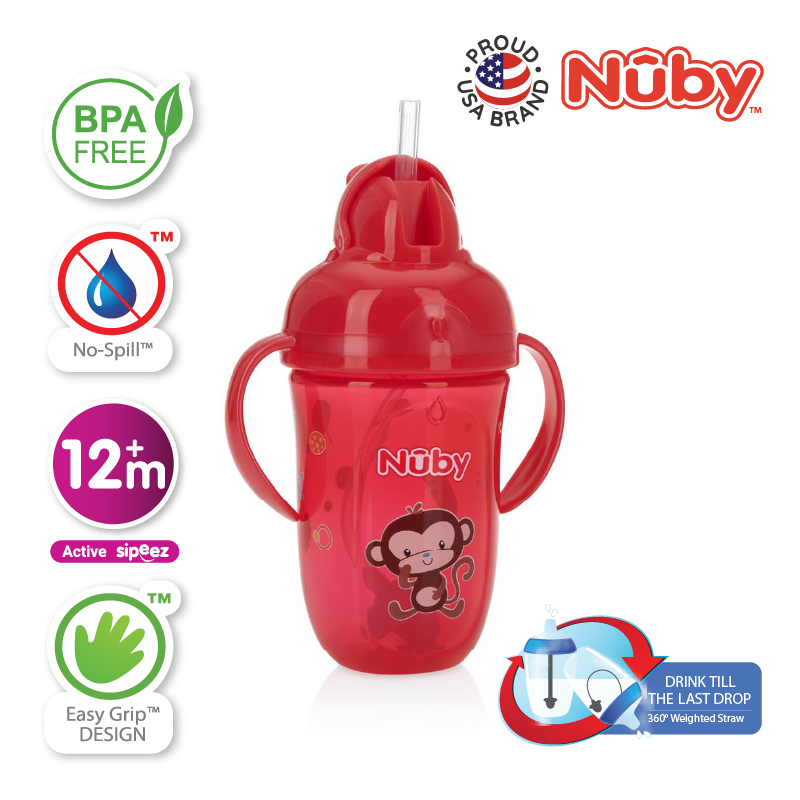 NUBY NB52002 Flip-it Handle Cup Assorted (270ml/9oz) | Isetan KL Online Store