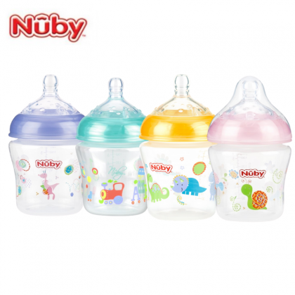 NUBY NB68056 Natural Touch Bottle Slow Flow Nipple (180ml/6oz) | Isetan KL Online Store