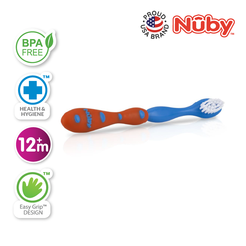 NUBY NB766 Toothbrush with Bristles Assorted (1pc) | Isetan KL Online Store