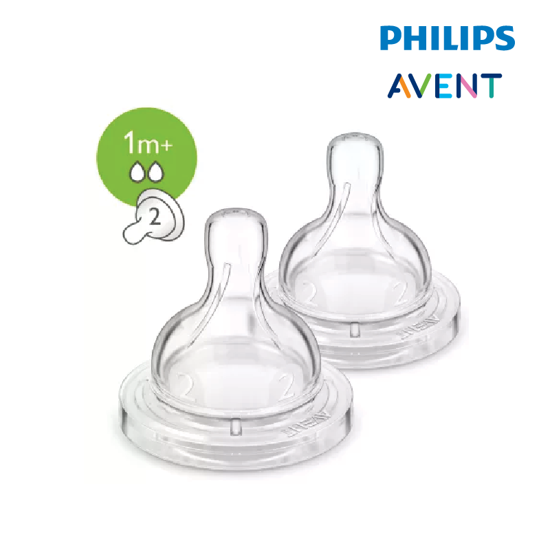PHILIPS AVENT Silicone Teats - 2pcs/pack | Isetan KL Online Store