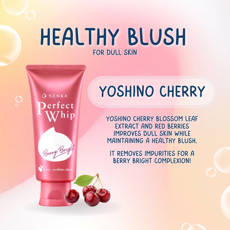 SENKA Perfect Whip Berry Bright 100g | Isetan KL Online Store