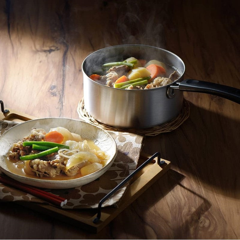 YOSHIKAWA Cook Easy Stainless Steel Saucepan 18cm | Isetan KL Online Store