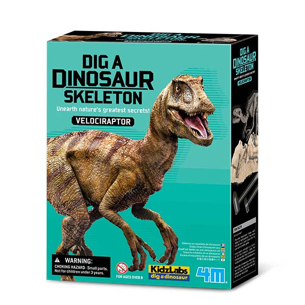 4M KidzLabs Dig a Velociraptor Skeleton | Isetan KL Online Store