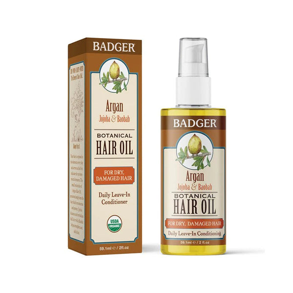 BADGER Argan Hair Oil 59.1ml | Isetan KL Online Store