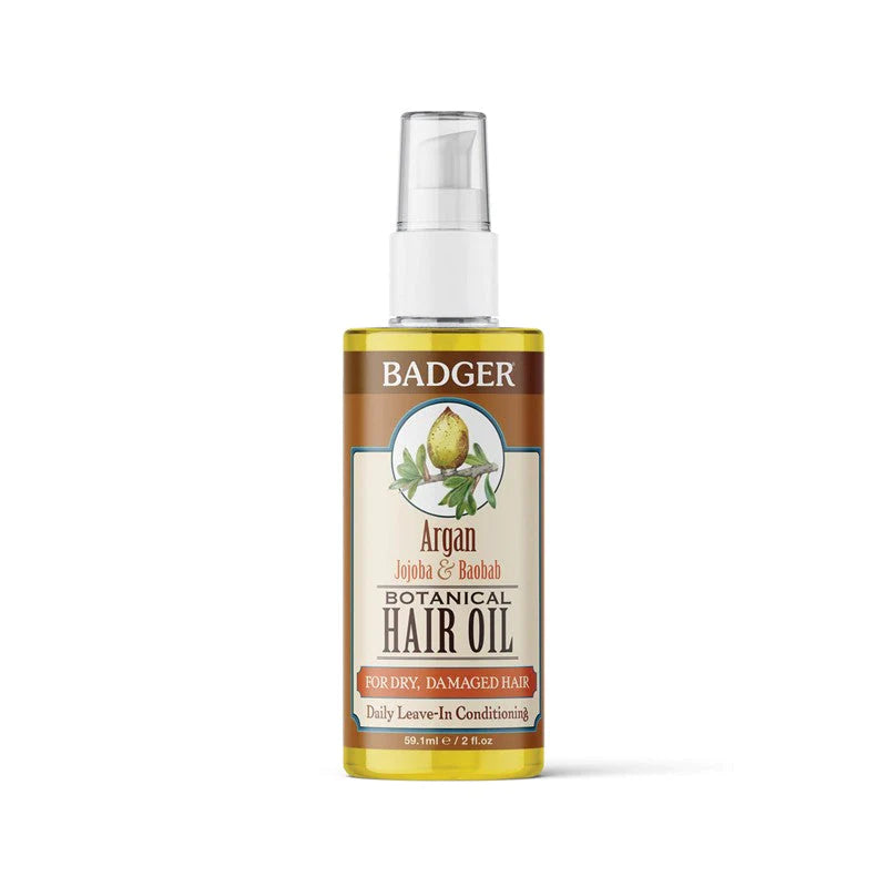 BADGER Argan Hair Oil 59.1ml | Isetan KL Online Store