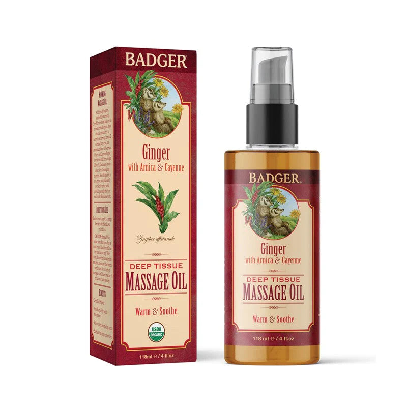 BADGER Ginger Deep Tissue Massage Oil 118ml | Isetan KL Online Store