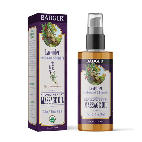 BADGER Lavender Aromatherapy Massage Oil 118ml | Isetan KL Online Store