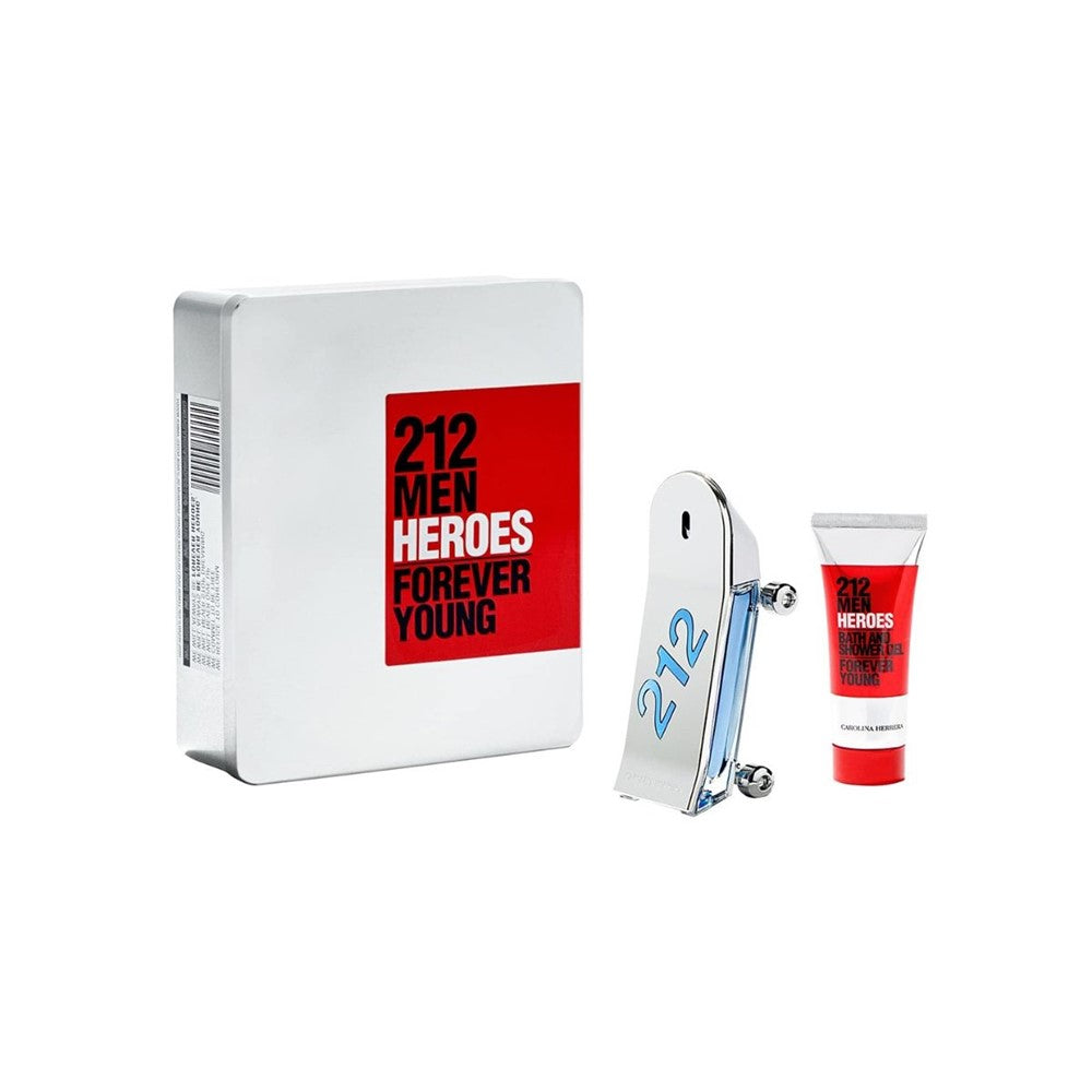 CAROLINA HERRERA 212 Heroes for Men 90ml EDT + Shower Gel 100ml Set | Isetan KL Online Store