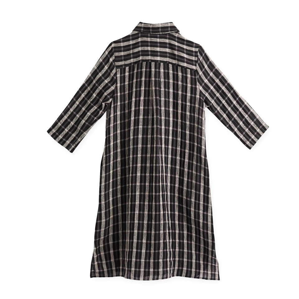 CICADA 3/4 Sleeve Length Shirt Dress (BLACK) | Isetan KL Online Store