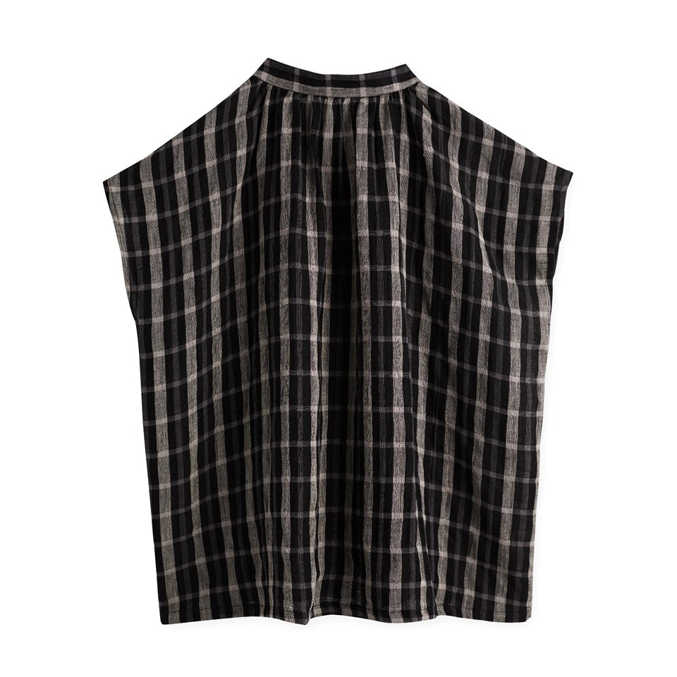 CICADA Boxy Cut Mandarin Collar Shirt (BLACK) | Isetan KL Online Store