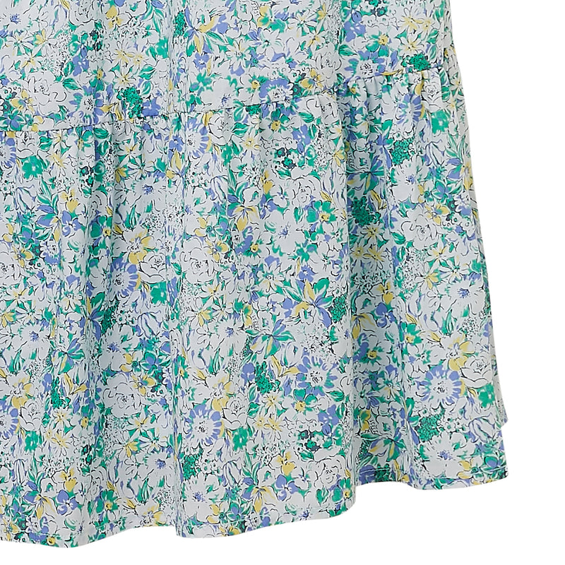 CICADA Floral Tiered Midi Skirt (Green) | Isetan KL Online Store