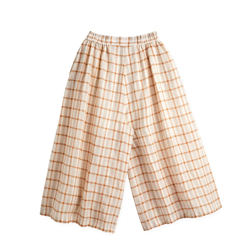 CICADA Front Pleated Long Culottes (BROWN) | Isetan KL Online Store