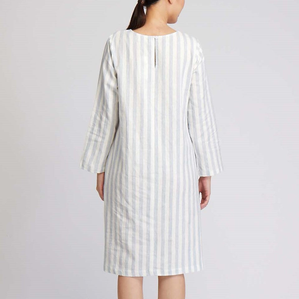 CICADA Long Sleeve A-Line Dress (Dark Blue) | Isetan KL Online Store