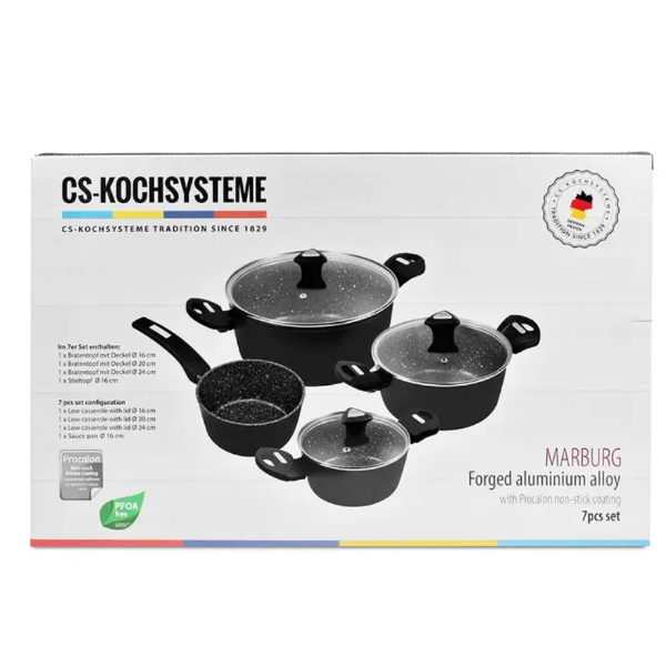 CS-KOCHSYSTEME CS CASSEROLE 4pcs Sets Saucepan Series | Isetan KL Online Store