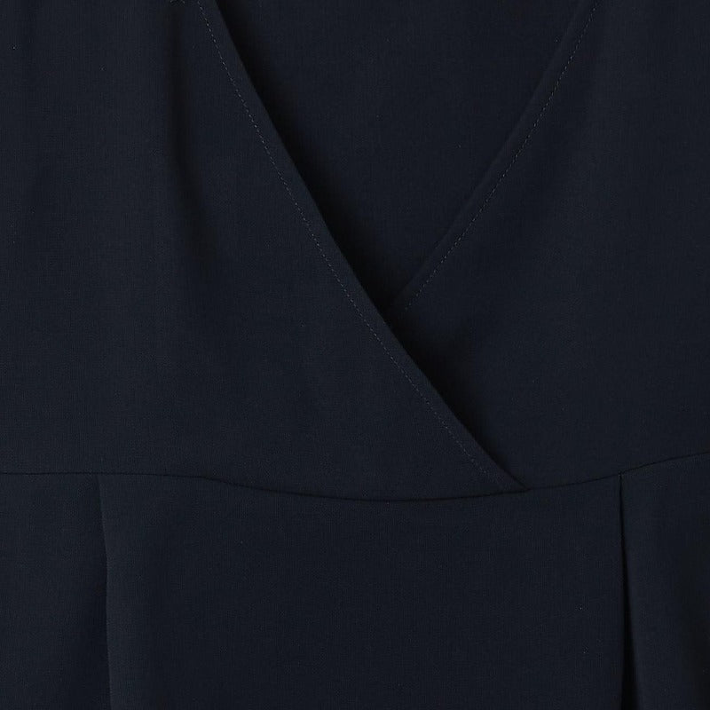 CULTIVATION 3/4 Sleeves Blouse with V-Back (Black) | Isetan KL Online Store