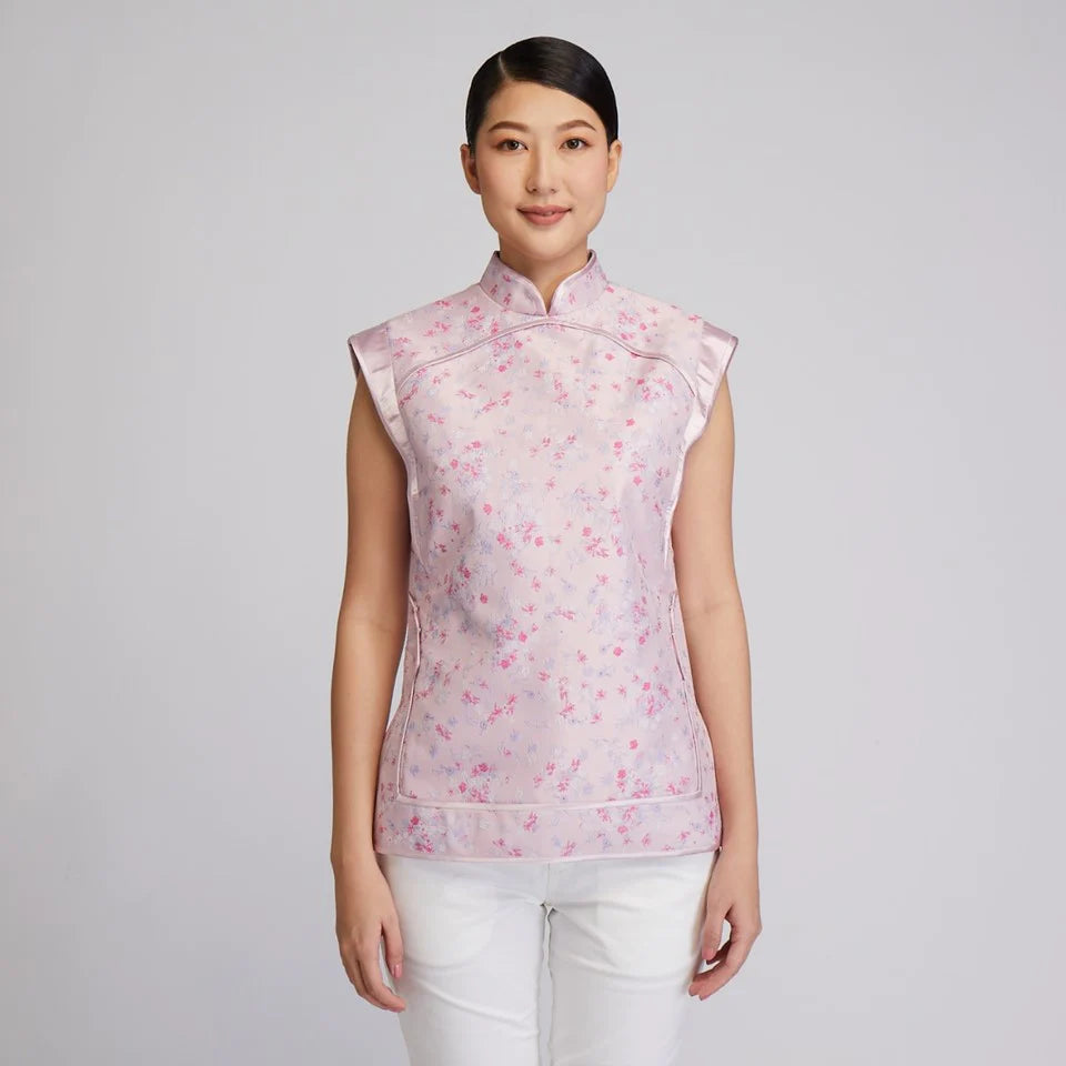 CULTIVATION Brocade Sleeveless Blouse (Pink) | Isetan KL Online Store