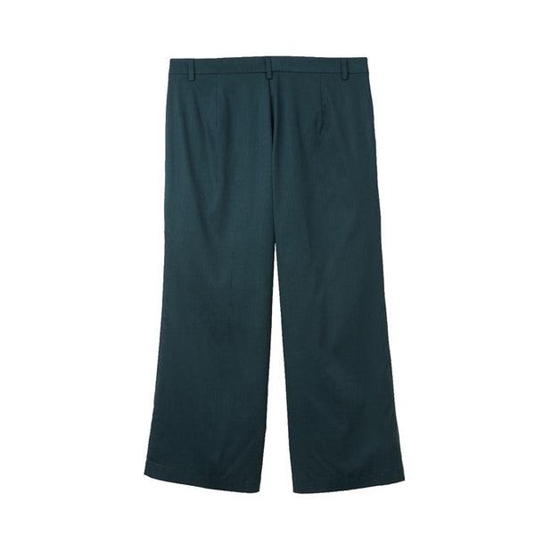 CULTIVATION Cropped Straight Cut Trousers (Dark Green) | Isetan KL Online Store