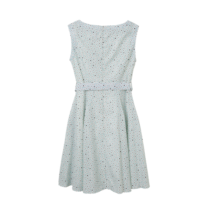 CULTIVATION Fit and Flare Sleeveless Dress (Light Blue) | Isetan KL Online Store