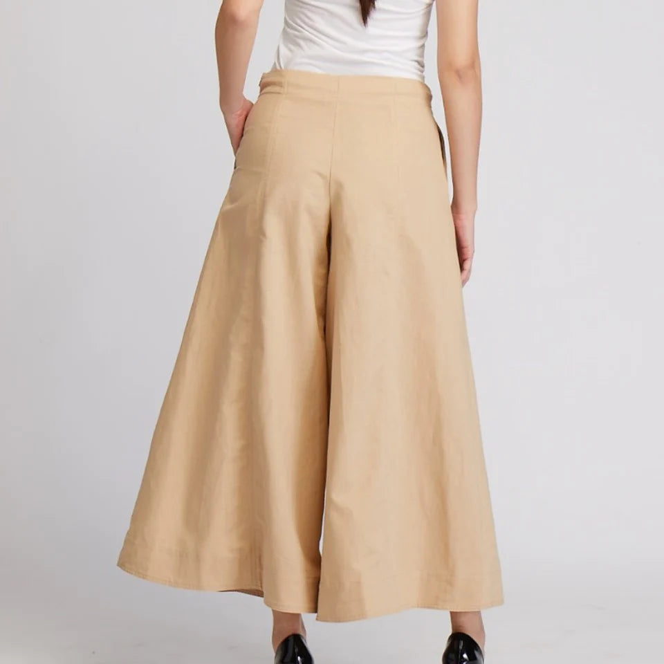 CULTIVATION Flare Culottes (Khaki) | Isetan KL Online Store