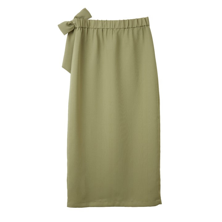 CULTIVATION Maxi Belted Wrap Skirt (Green) | Isetan KL Online Store