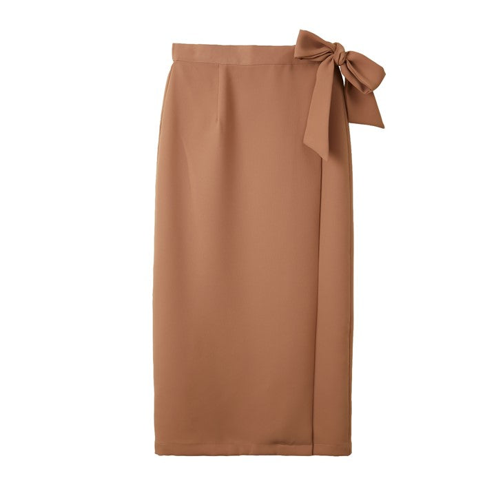 CULTIVATION Maxi Belted Wrap Skirt (Orange) | Isetan KL Online Store
