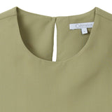 CULTIVATION Round-neck Blouse with Long Sleeves (Green) | Isetan KL Online Store