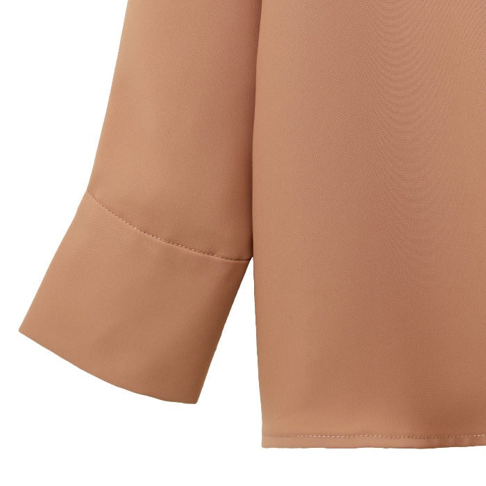 CULTIVATION Round-neck Blouse with Long Sleeves (Orange) | Isetan KL Online Store