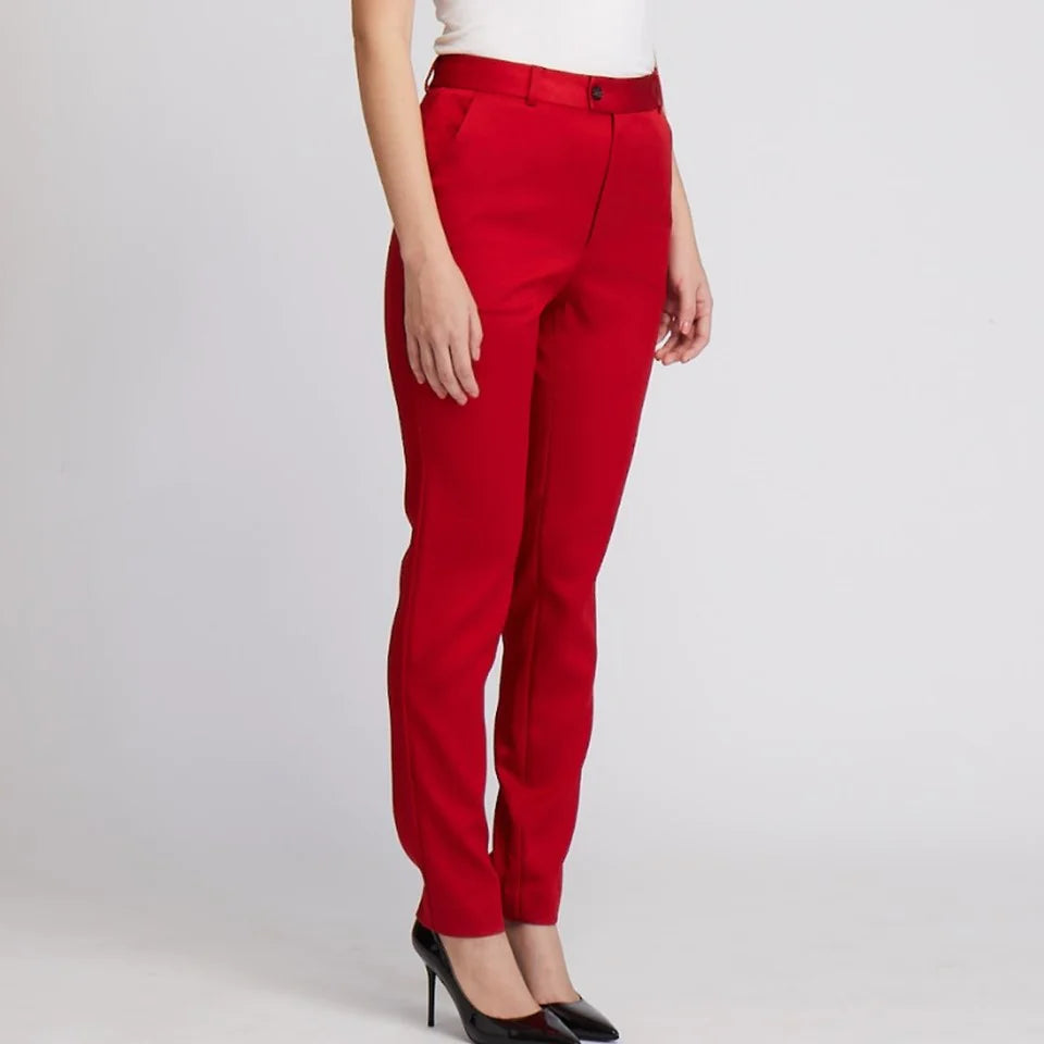 CULTIVATION Slim Cut Trousers (Red) | Isetan KL Online Store