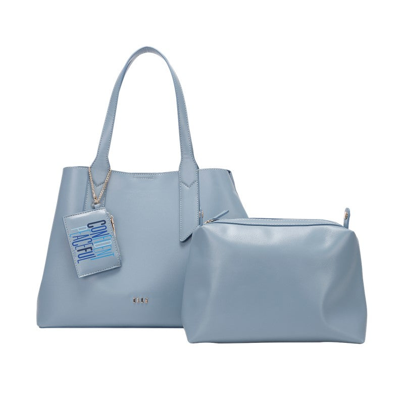ELLE COLOR THERAPY TOTE BAG (SMOKY BLUE) | Isetan KL Online Store