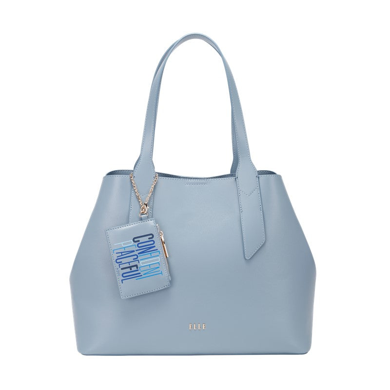 ELLE COLOR THERAPY TOTE BAG  (SMOKY BLUE) | Isetan KL Online Store