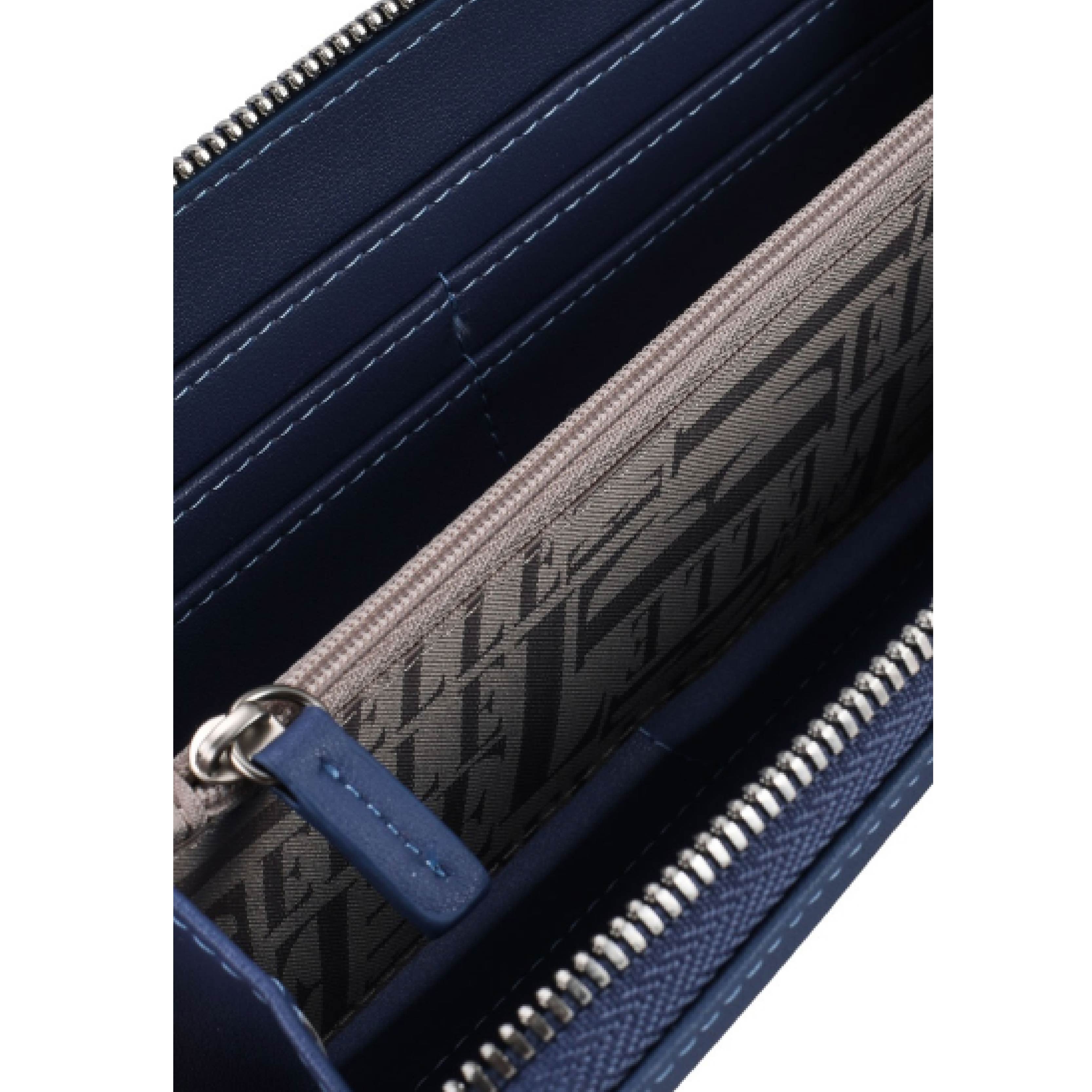 ELLE Rae long Zip around wallet in Blue | Isetan KL Online Store