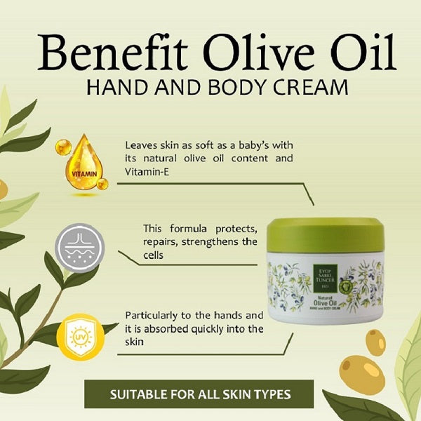 EYUP SABRI TUNCER Hand & Body Cream - Natural Olive Oil  (jar) 250ml | Isetan KL Online Store