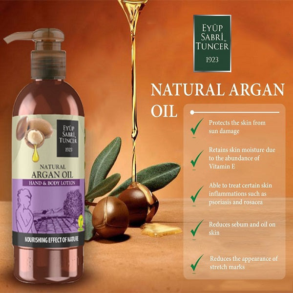 EYUP SABRI TUNCER Hand & Body Lotion - Natural Argan Oil  250ml | Isetan KL Online Store