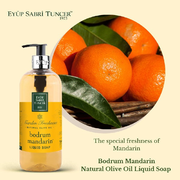 EYUP SABRI TUNCER Natural Olive Oil Liquid Soap - Bodrum Mandarin 500ml | Isetan KL Online Store