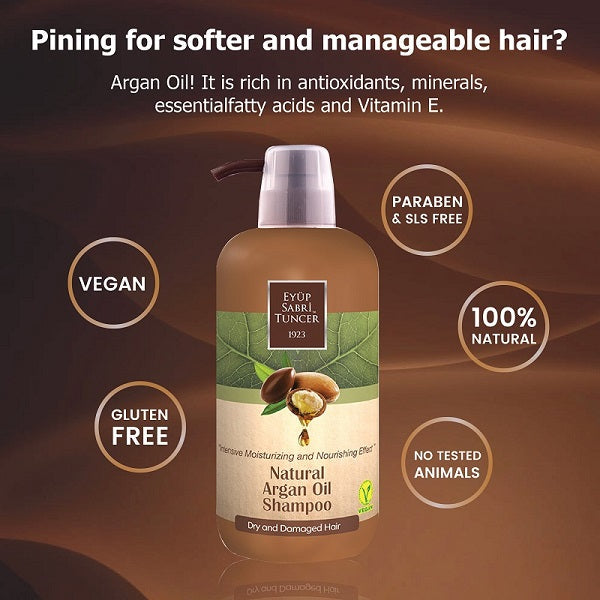 EYUP SABRI TUNCER Natural Shampoo - Argan Oil  600ml | Isetan KL Online Store