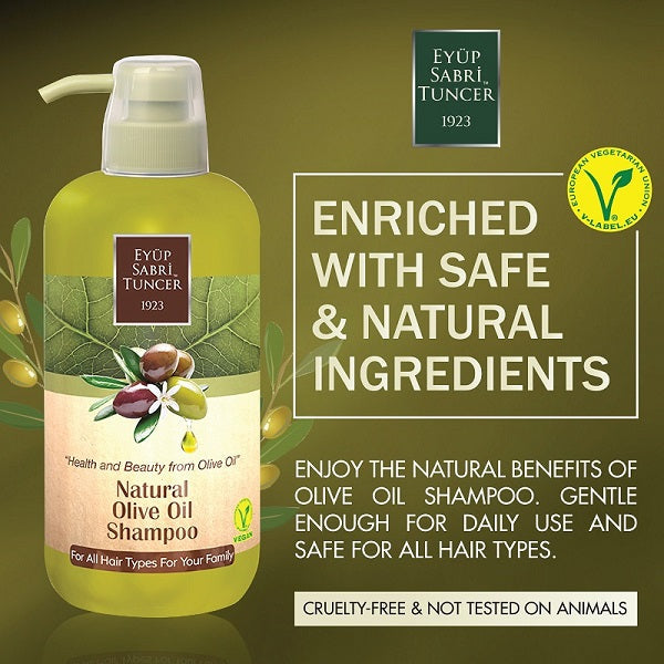 EYUP SABRI TUNCER Shampoo Natural - Olive Oil 600ml | Isetan KL Online Store